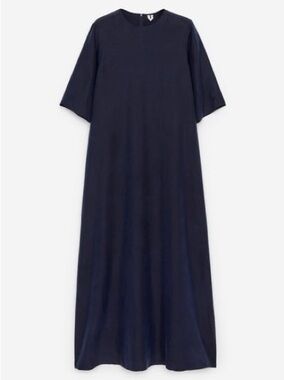 ARKET - Navy Blue Crewneck Tee Maxi Dress (size M)